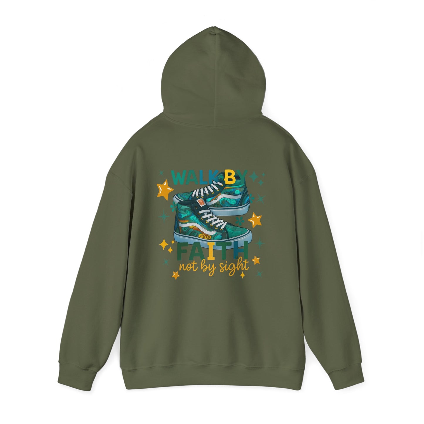Walk by Faith- Hoodie Green Team