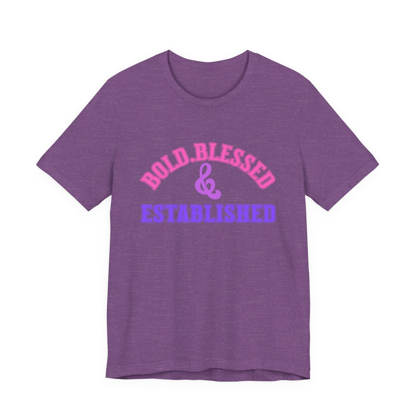 Bold, Blessed & Established Unisex T-shirt (Varsity Multi)