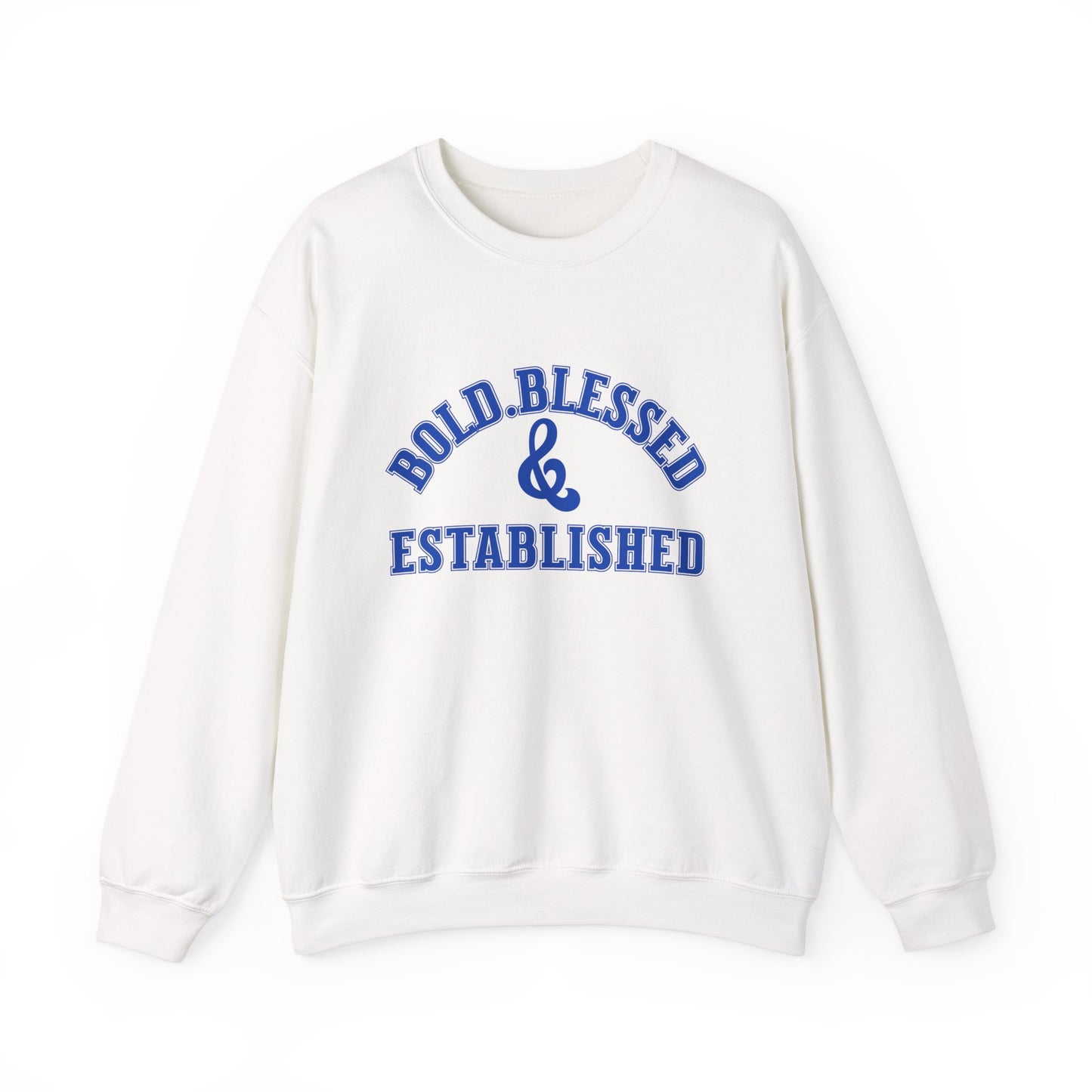 Bold Blessed & Established - Varsity Edition (Blue Text)