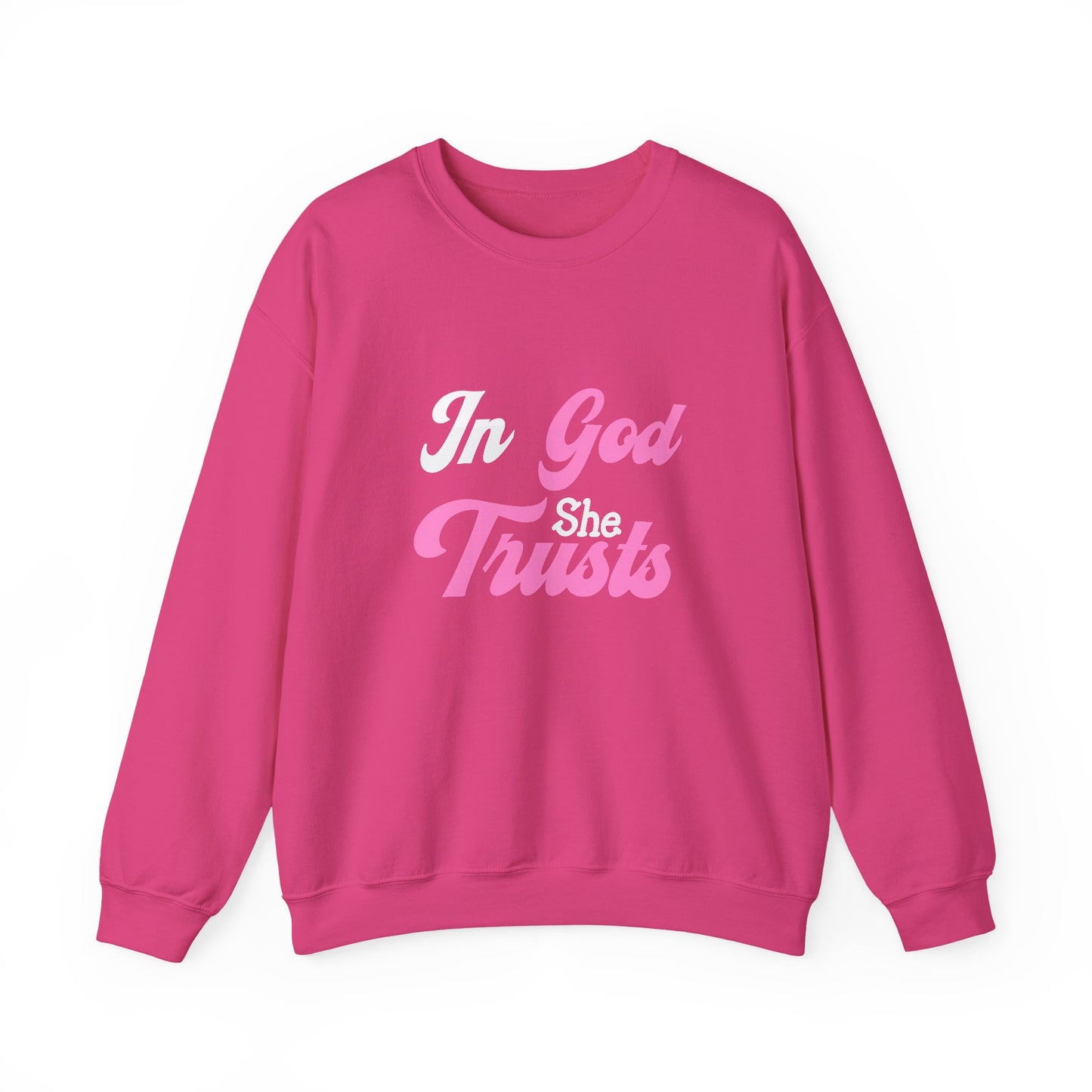 In God She Trusts-Crewneck Sweatshirt
