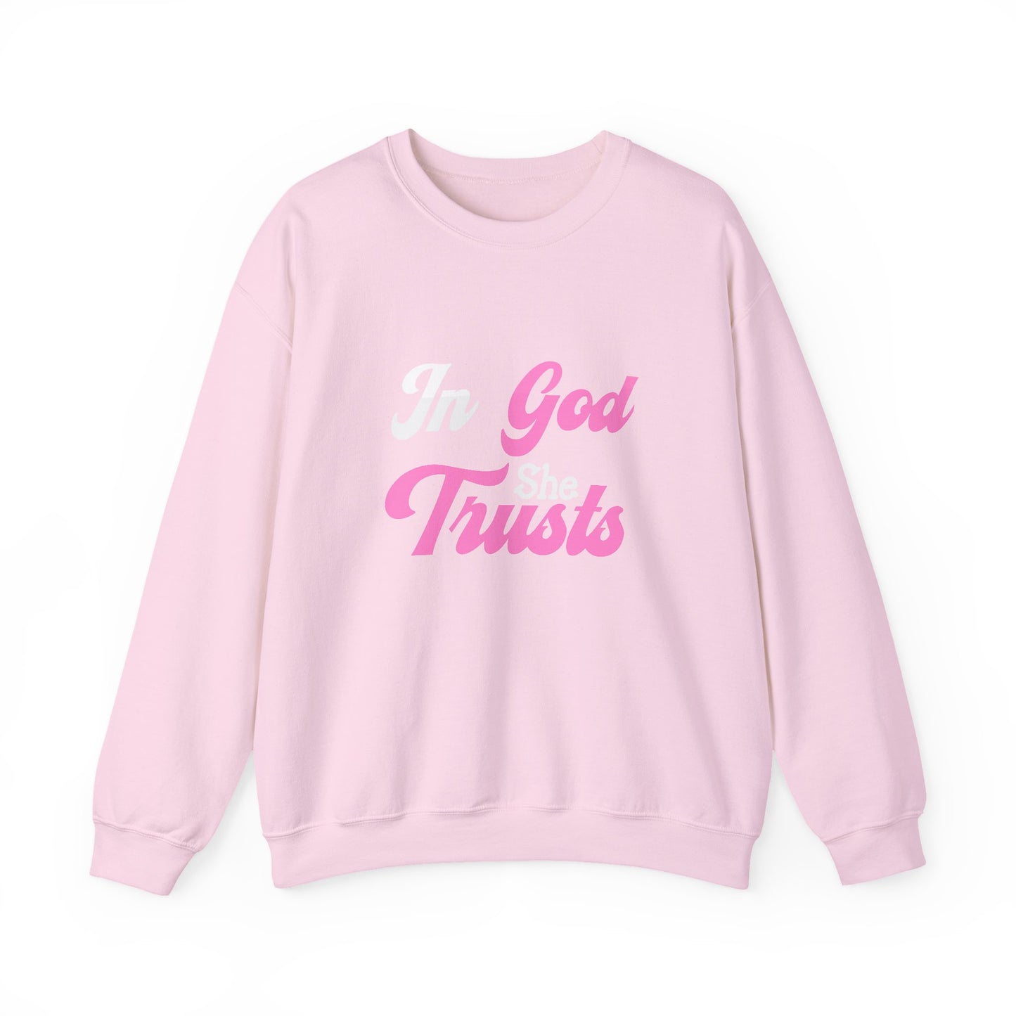 In God She Trusts-Crewneck Sweatshirt