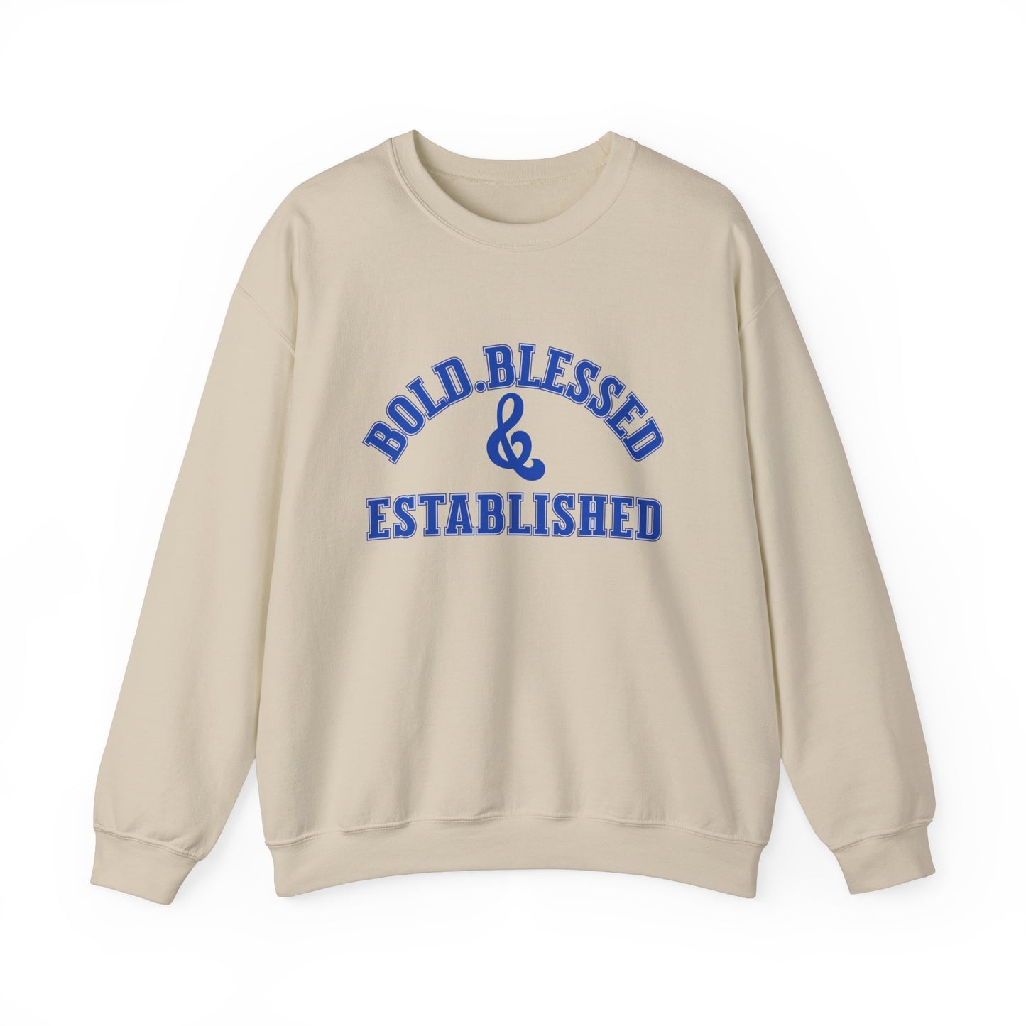 Bold Blessed & Established - Varsity Edition (Blue Text)