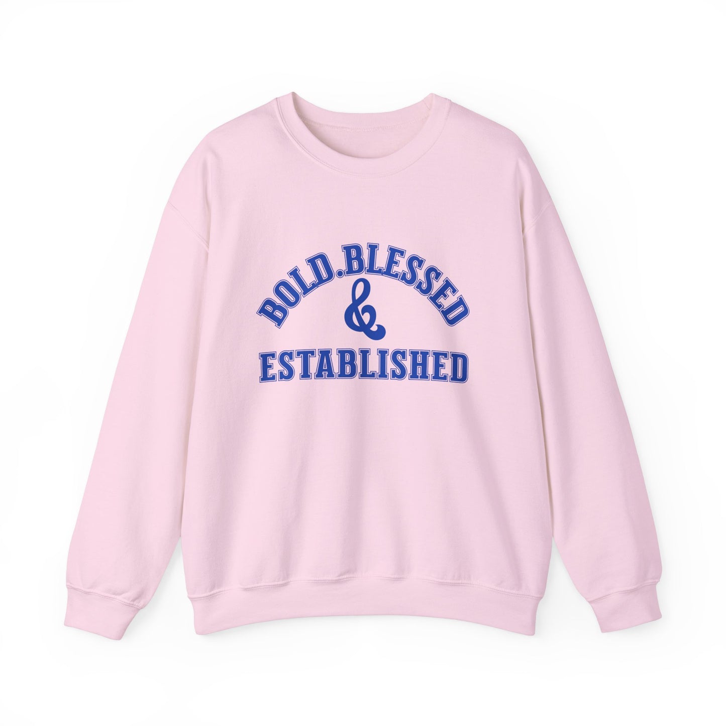 Bold Blessed & Established - Varsity Edition (Blue Text)