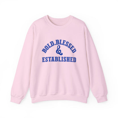 Bold Blessed & Established - Varsity Edition (Blue Text)