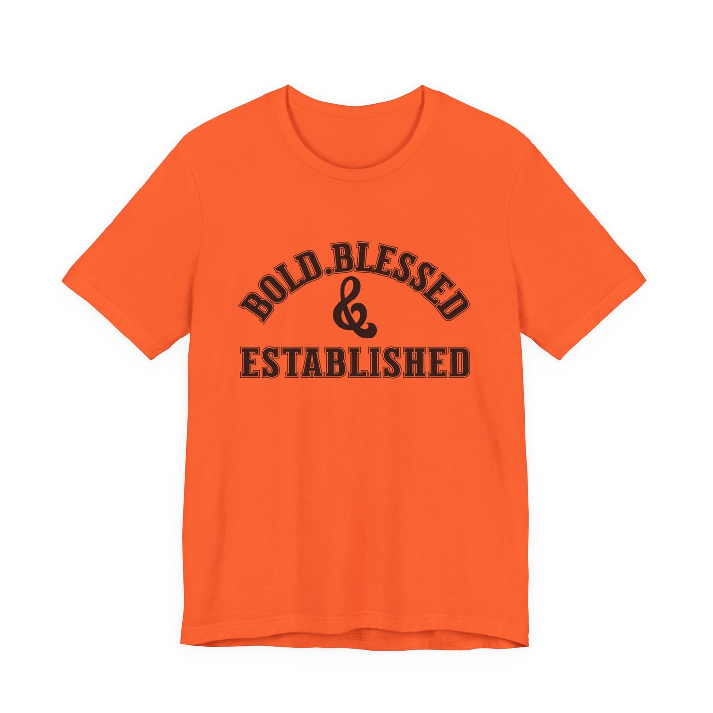 Bold, Blessed & Established Unisex T-shirt (Varsity Black)