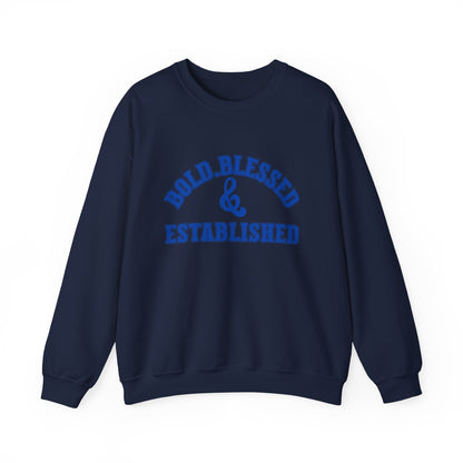 Bold Blessed & Established - Varsity Edition (Blue Text)