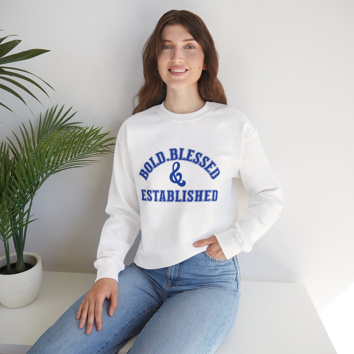Bold Blessed & Established - Varsity Edition (Blue Text)